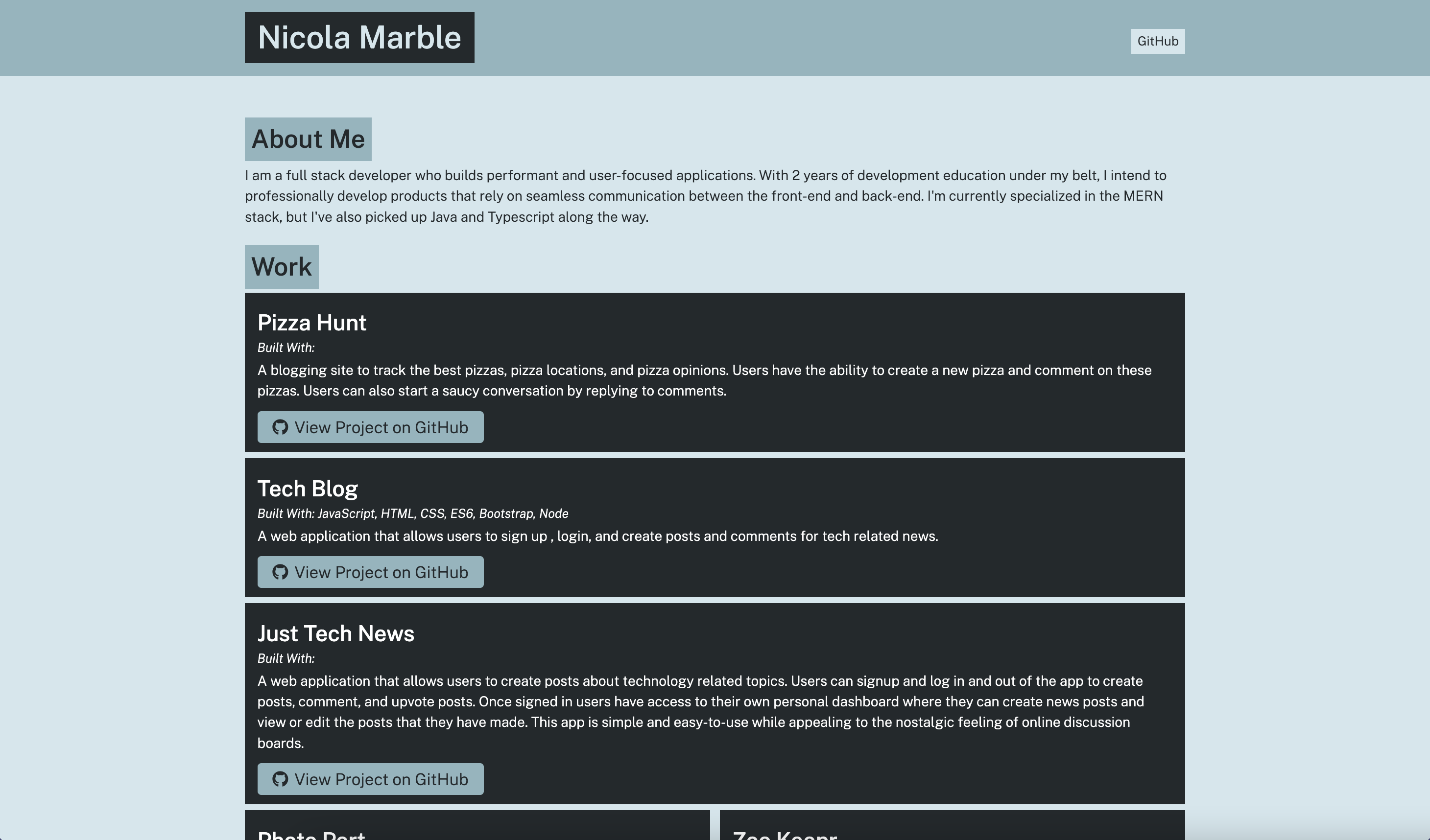 portfolio generator